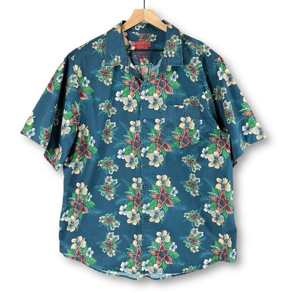 Netflix Other - Netflix Store Exclusive Stranger Things Demogorgon Hawaiian Button Up Shirt XL